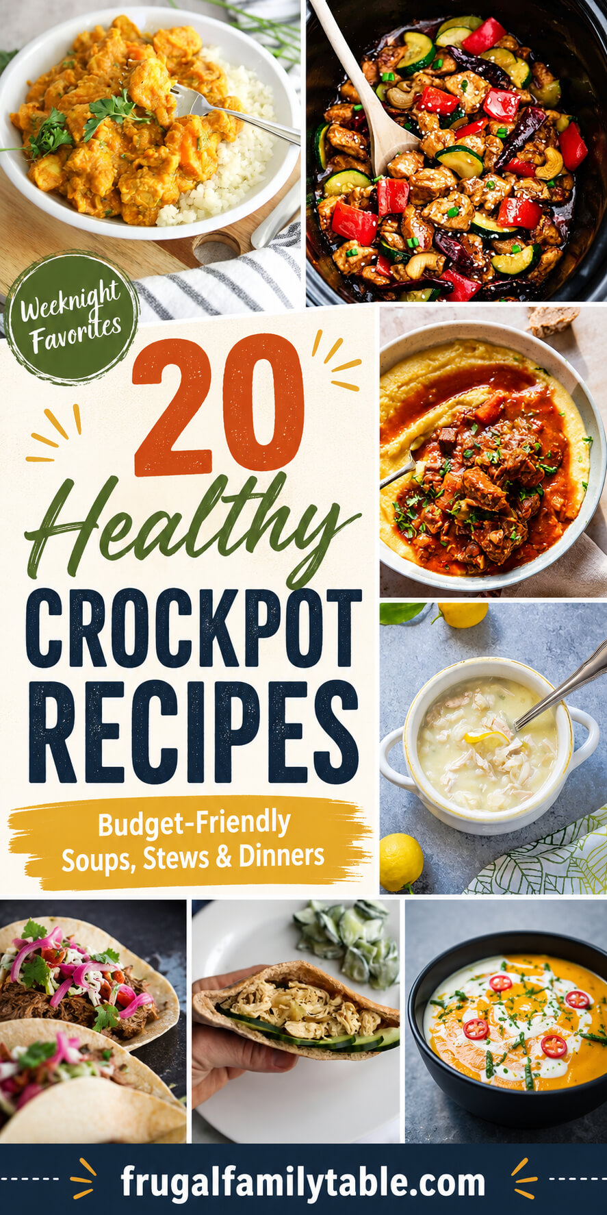 20 Healthy Crockpot Recipes Busy Moms Swear By (Easy Slow Cooker Dinners!)