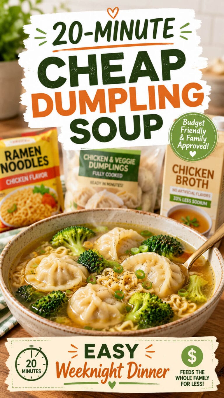 20-Minute Cheap Dumpling Soup