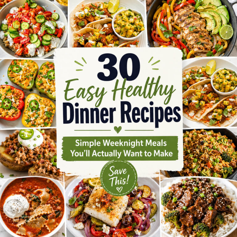 30 Easy Healthy Dinner Recipes