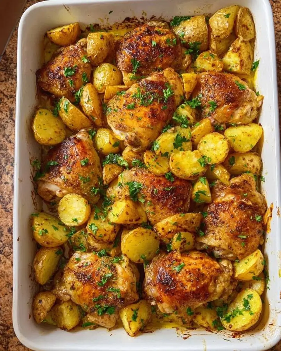 Baked Chicken and Roasted Potatoes