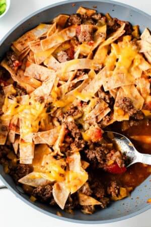 Beef Enchiladas Skillet