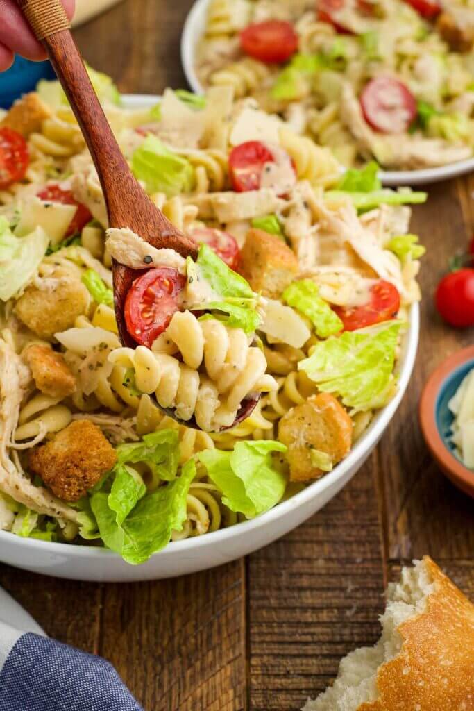 Chicken Caesar Pasta Salad