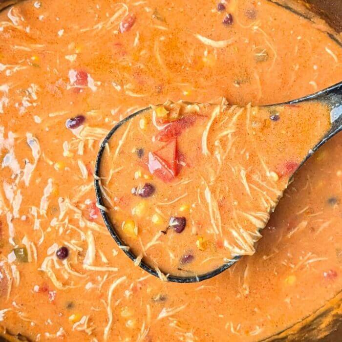 Crockpot Chicken Enchilada Soup
