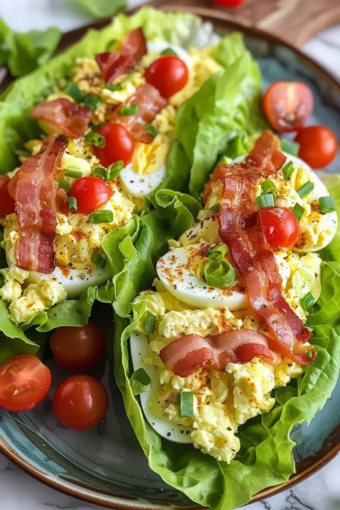 Egg Salad Lettuce Wraps