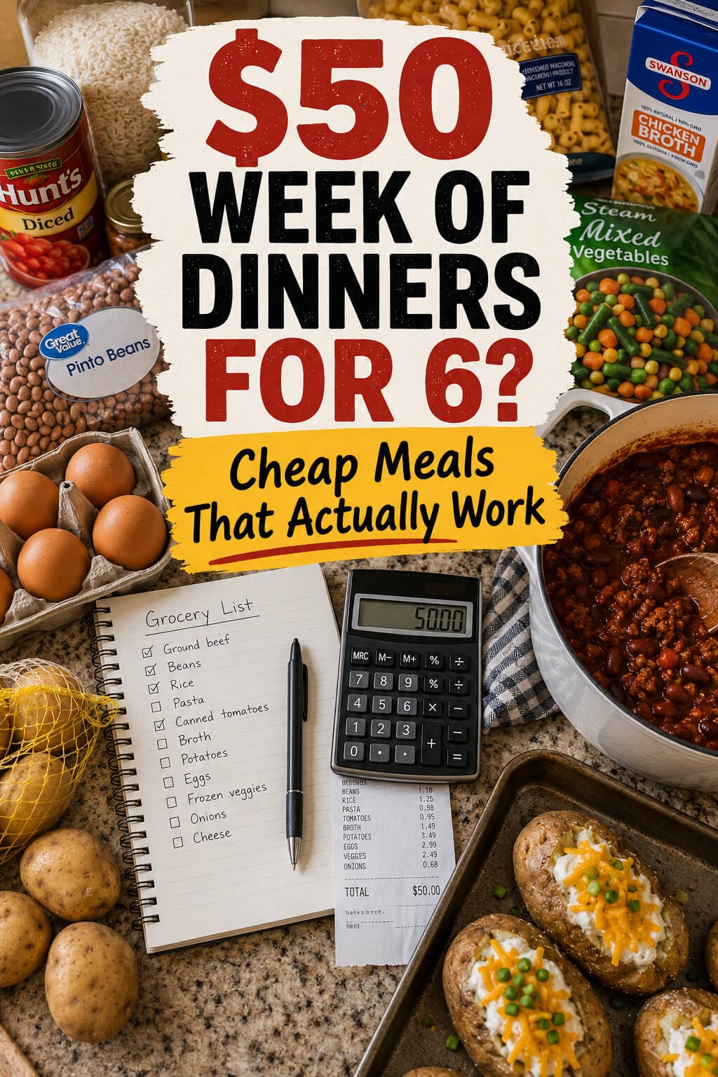 Frugal meals that feed 6 people