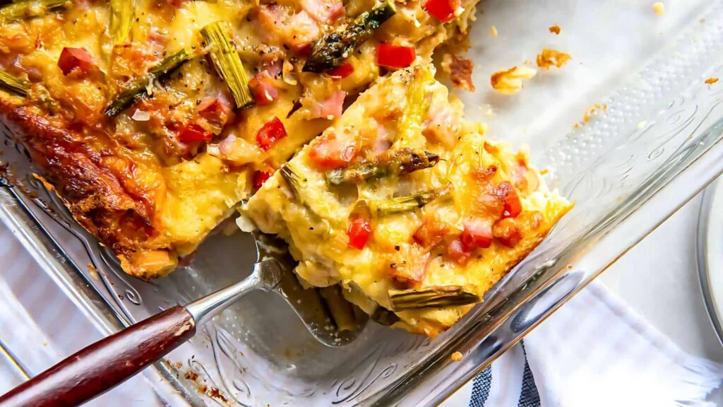 Ham and Asparagus Strata