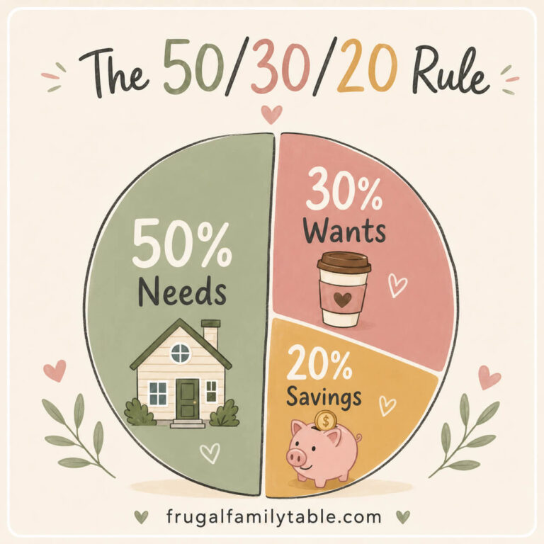 How the 20 30 50 Budget Works for Moms on a Tight Budget