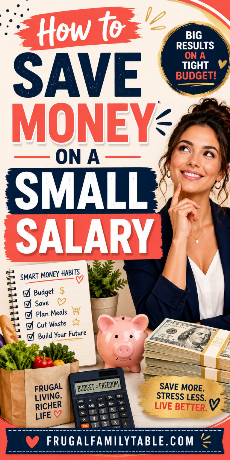 How to Save Money on a Small Salary