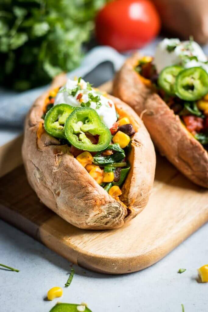 Mexican Stuffed Sweet Potatoes