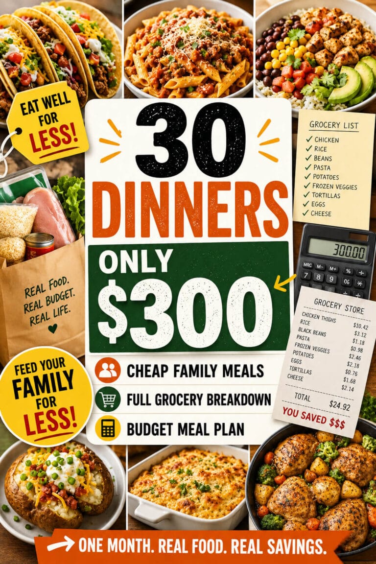 One Month of Dinners for $300