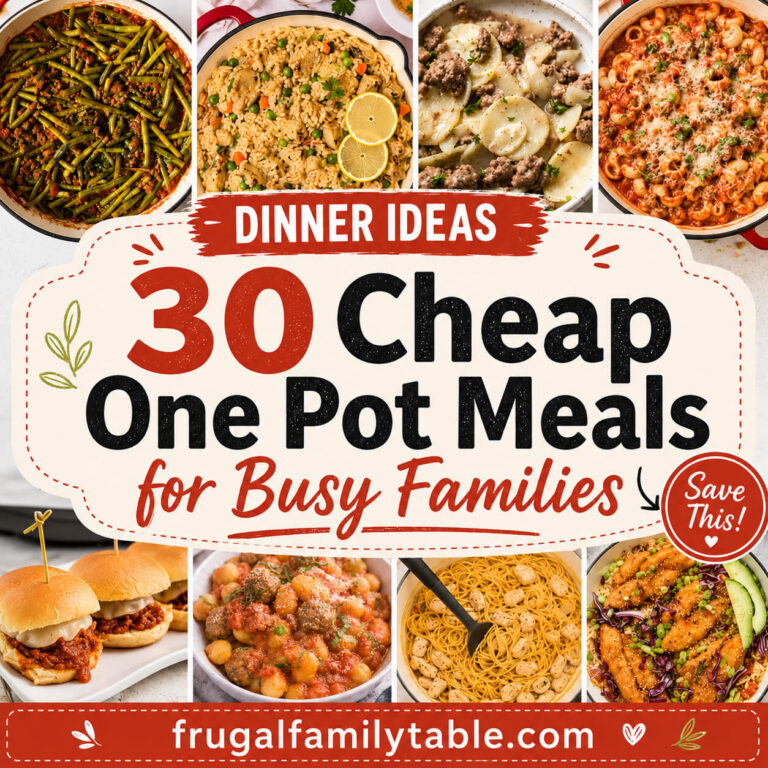 One pot meals for busy families