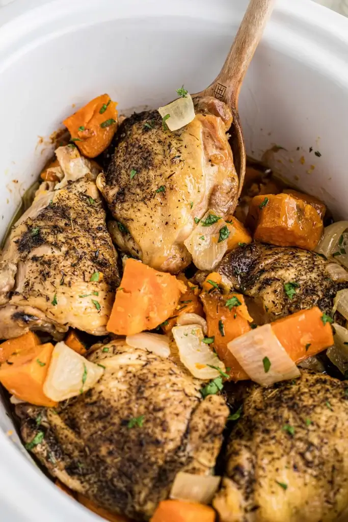 Slow Cooker Chicken and Sweet Potato Dinner