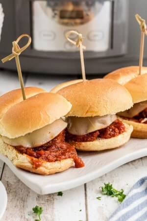Slow Cooker Meatball Sliders