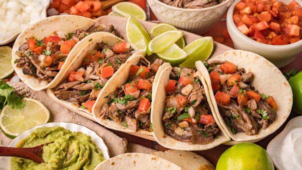 Slow Cooker Shredded Beef Tacos