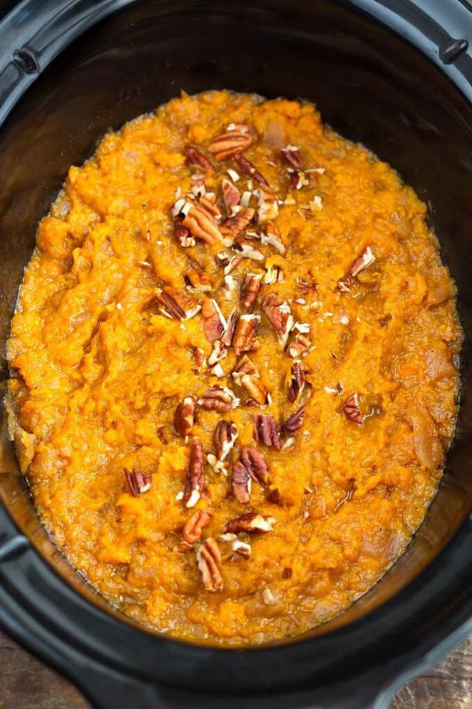 Slow Cooker Sweet Potatoes and Apples