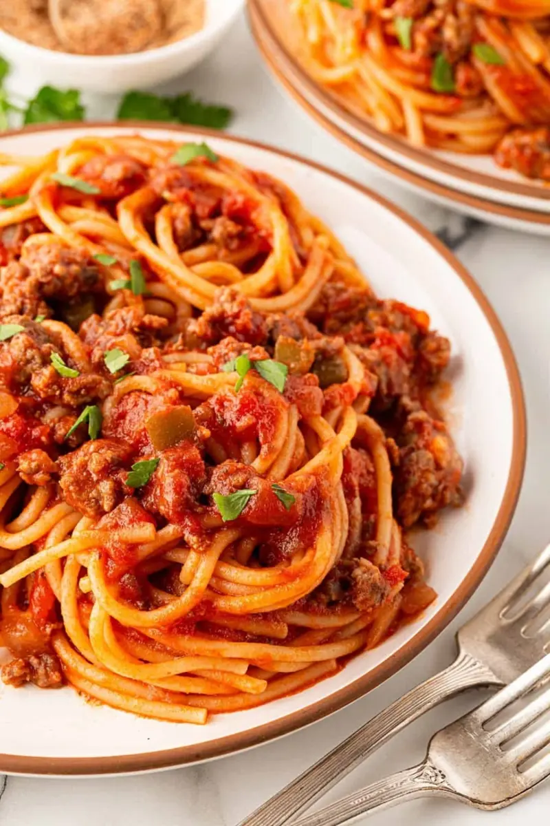 Spaghetti with meat sauce