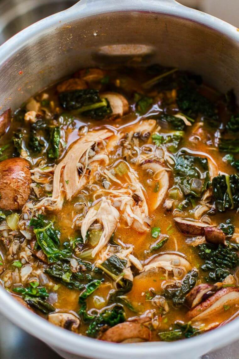 Thai Chicken and Wild Rice Soup