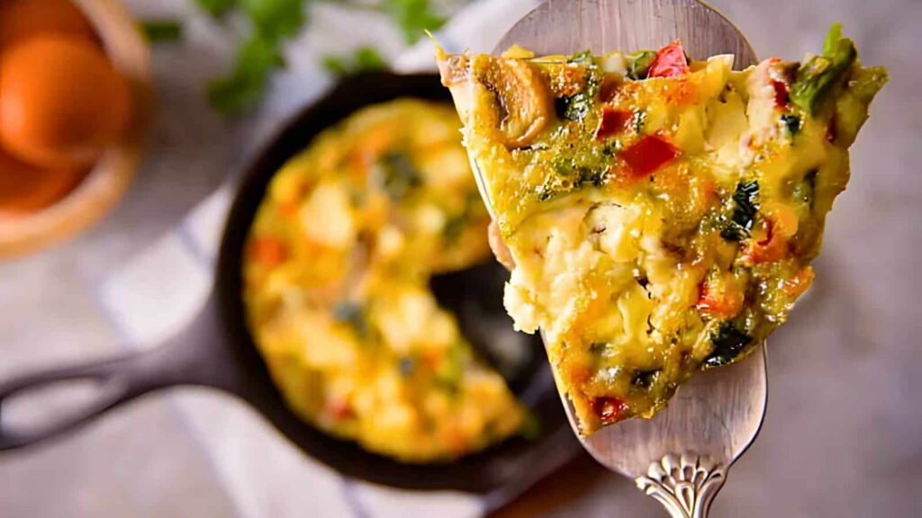 Vegetable and Goat Cheese Frittata