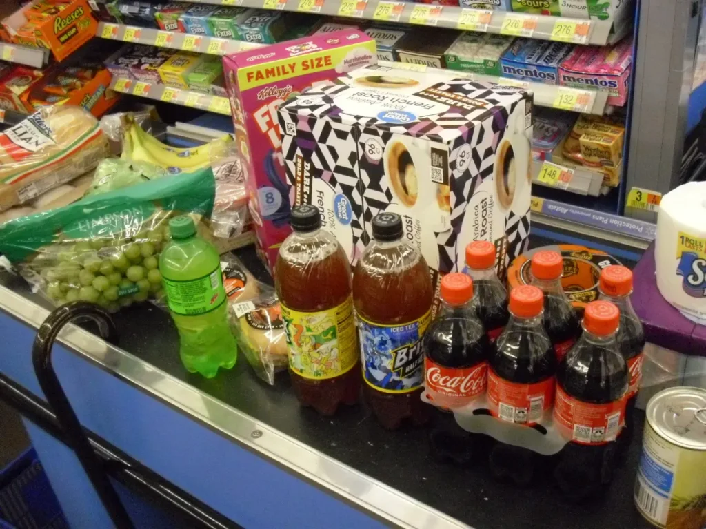 shopping at Walmart