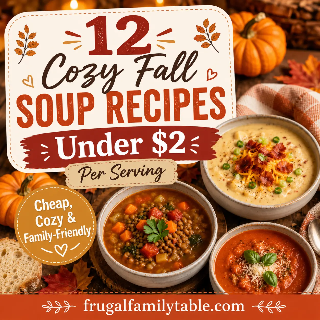 12 Cozy Fall Soup Recipes Under $2 Per Serving