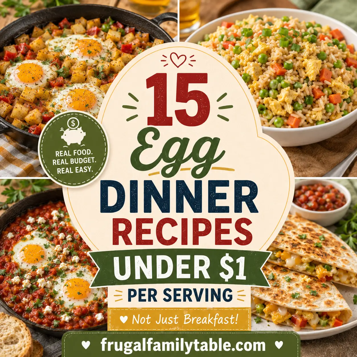 15 Egg Dinner Recipes Under $1 Per Serving
