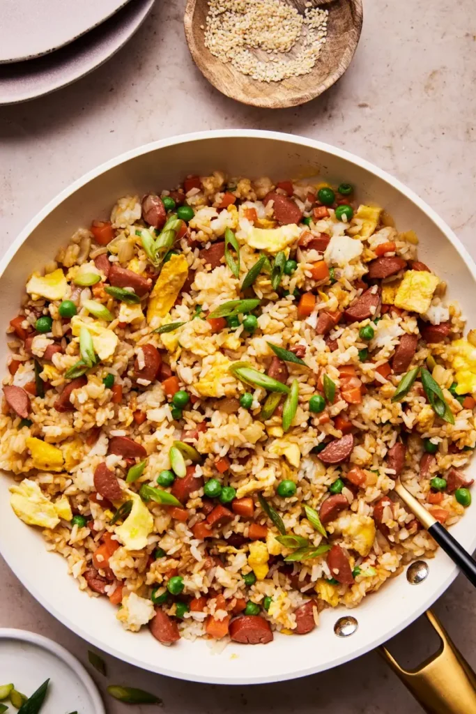 Air Fryer Hot Dog Fried Rice Cups