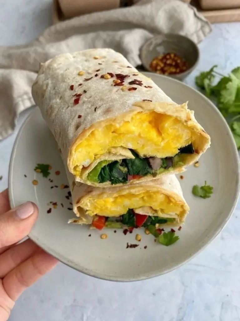 Bean and Cheese Breakfast Wrap