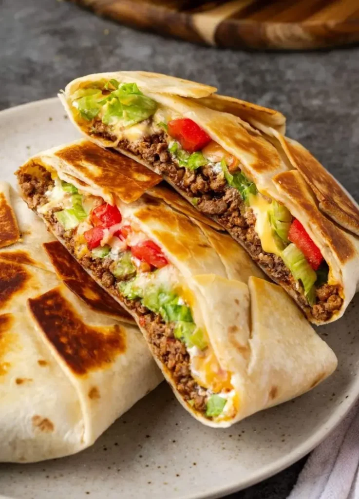 Breakfast Quesadilla with Eggs and Beans