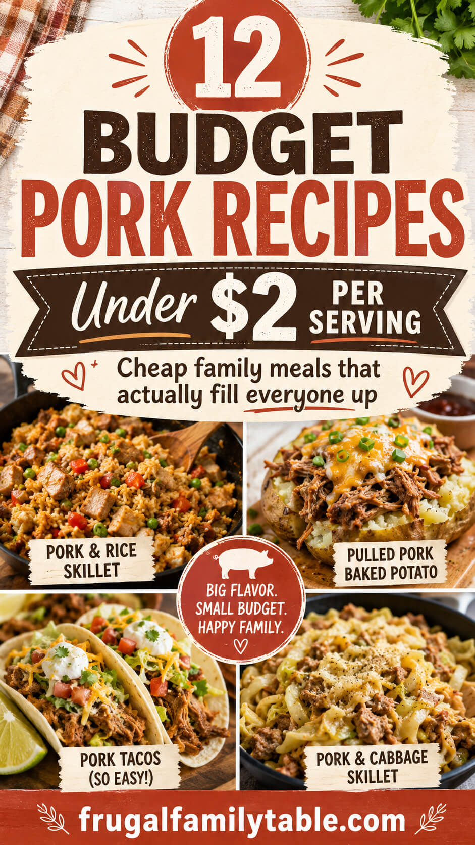 Budget Pork Recipes 12 Meals Under $2 Per Serving
