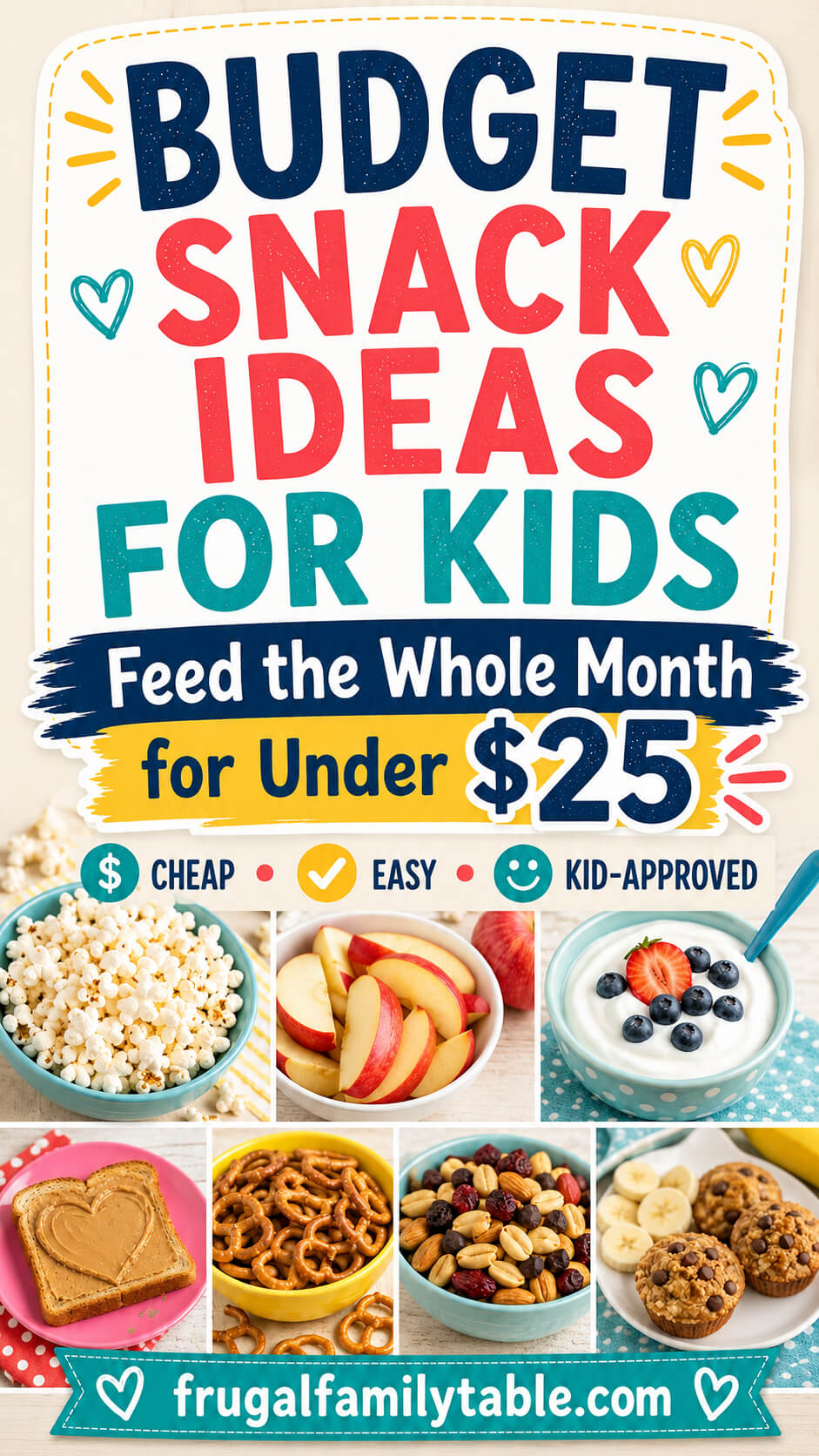 Budget Snack Ideas for Kids Feed the Whole Month for Under $25