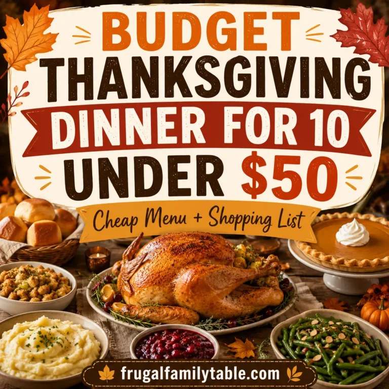 Budget Thanksgiving Dinner for 10 Under $50