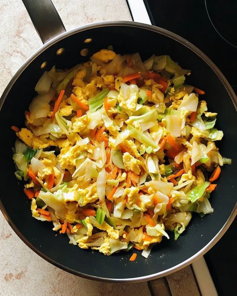 Cabbage and Egg Stir Fry