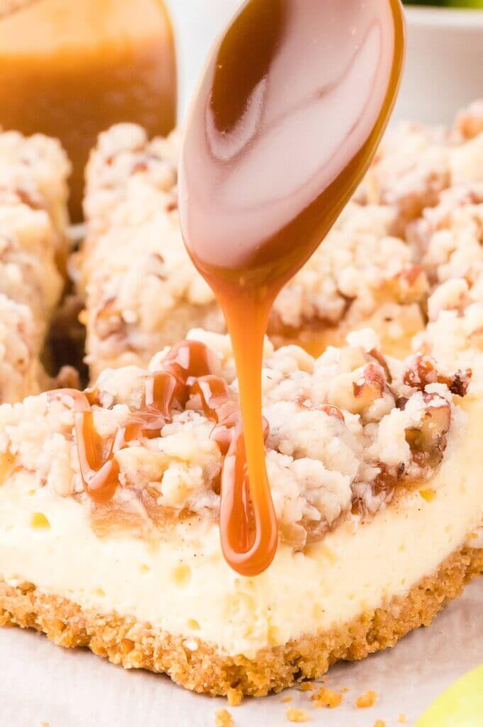 Caramel Apple Cheesecake Bars