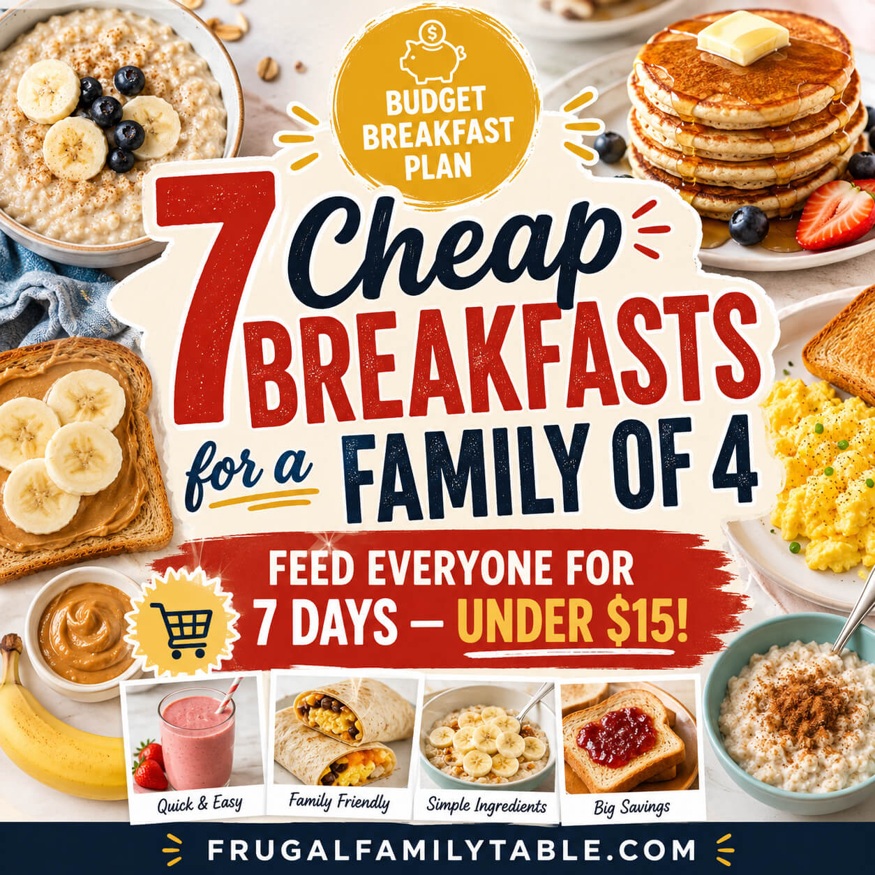 Cheap Breakfast Ideas for a Family of 4