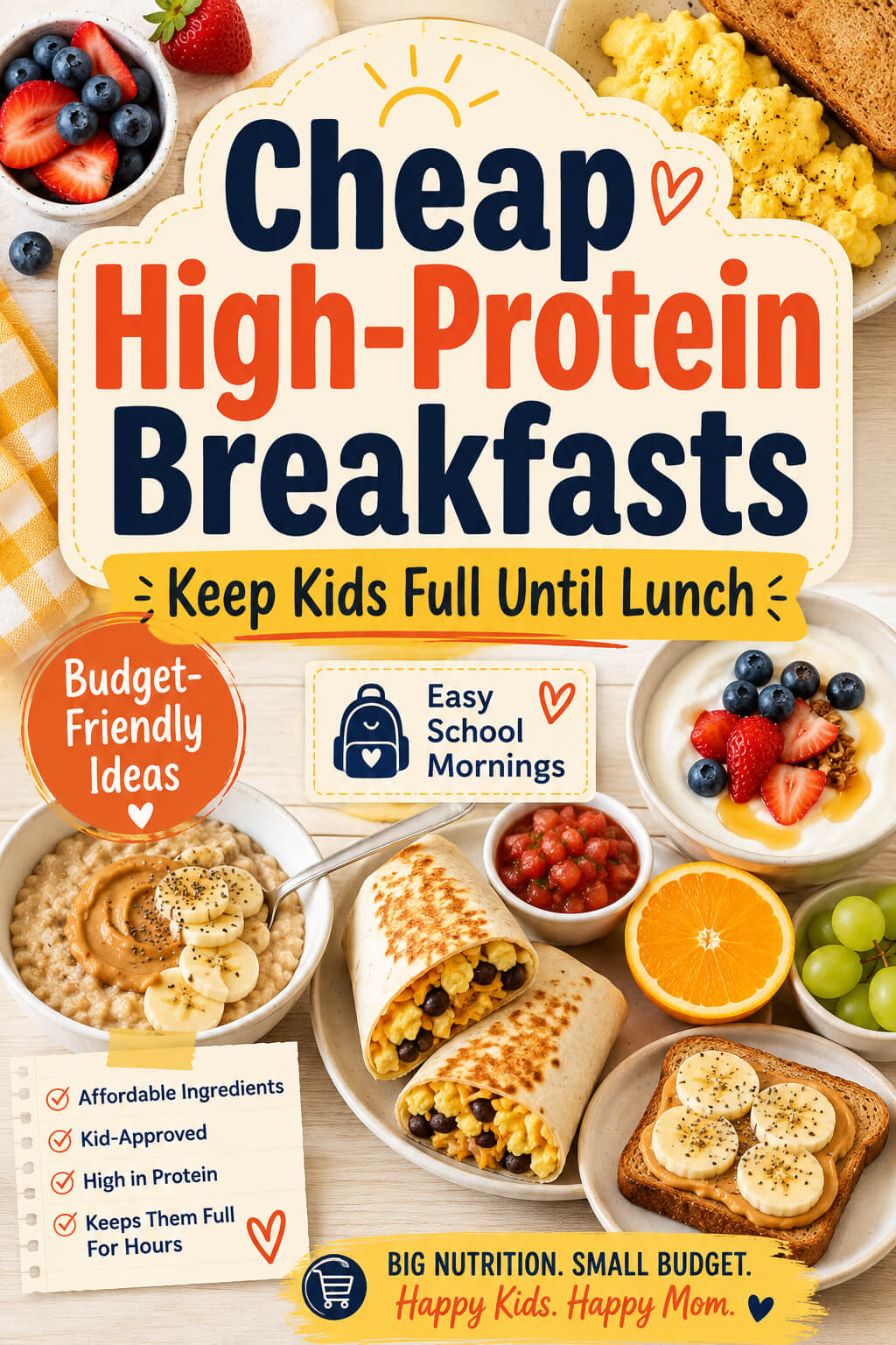 Cheap High Protein Breakfast Keep Kids Full Until Lunch