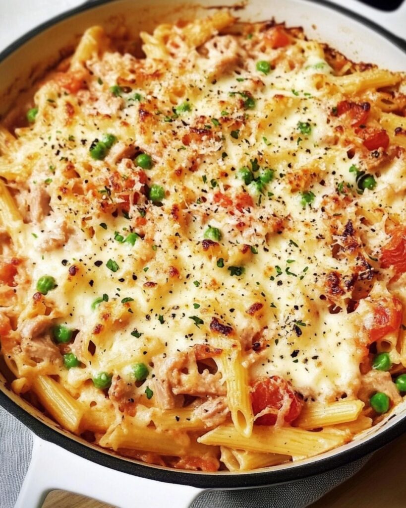 Cheesy Tuna Pasta Bake