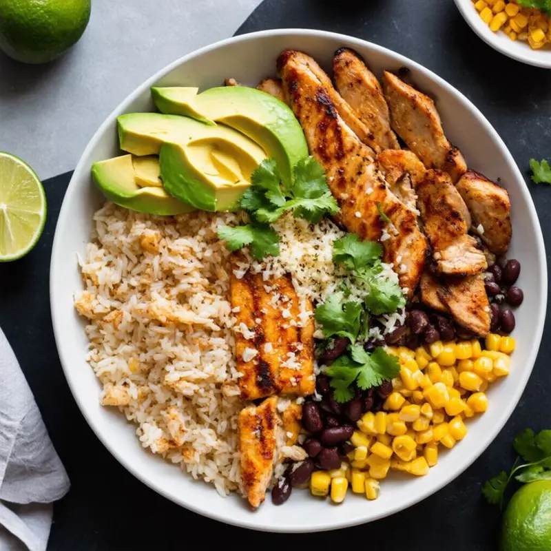 Chicken Rice Bowl with Corn