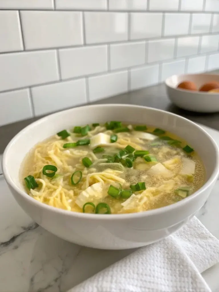 Egg Drop Soup with Noodles