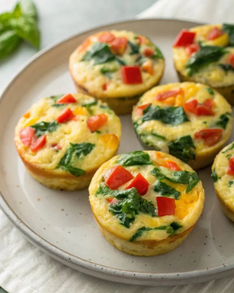 Egg Muffins with Cheese and Veggies