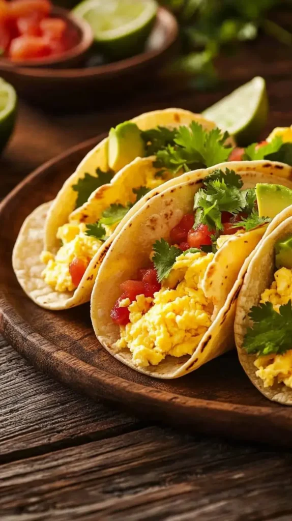 Egg and Cheese Breakfast Tacos