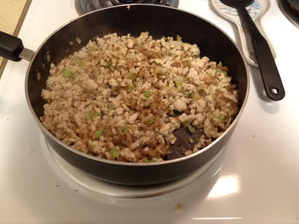 Ground Turkey, Celery, Onions