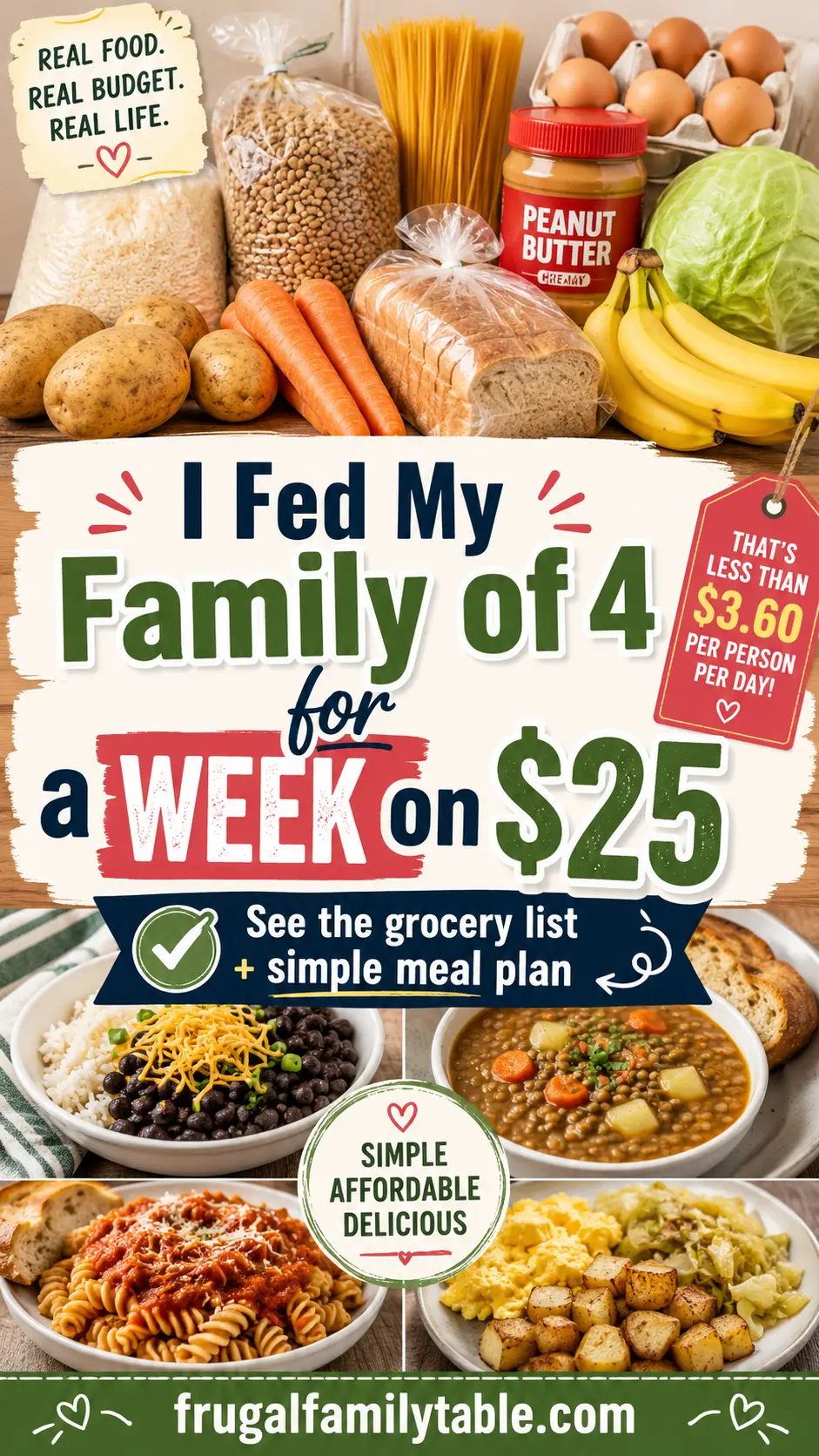 I Feed My Family of 4 for a Week on $25