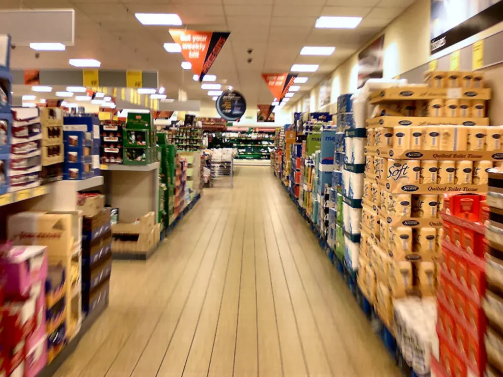 Inside Aldi Store