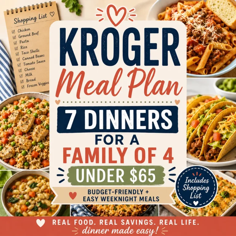 Kroger Meal Plan