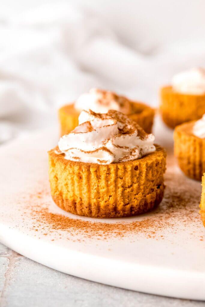Mini Pumpkin Cheesecakes