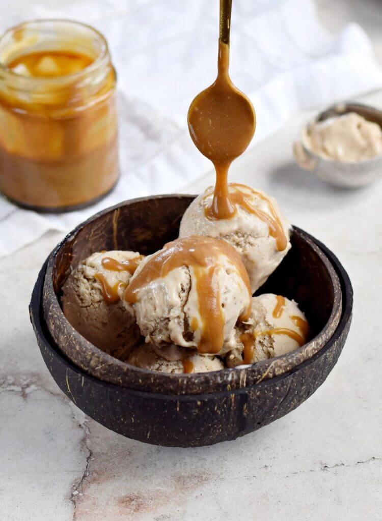 Peanut Butter Banana Ice Cream (Vegan)