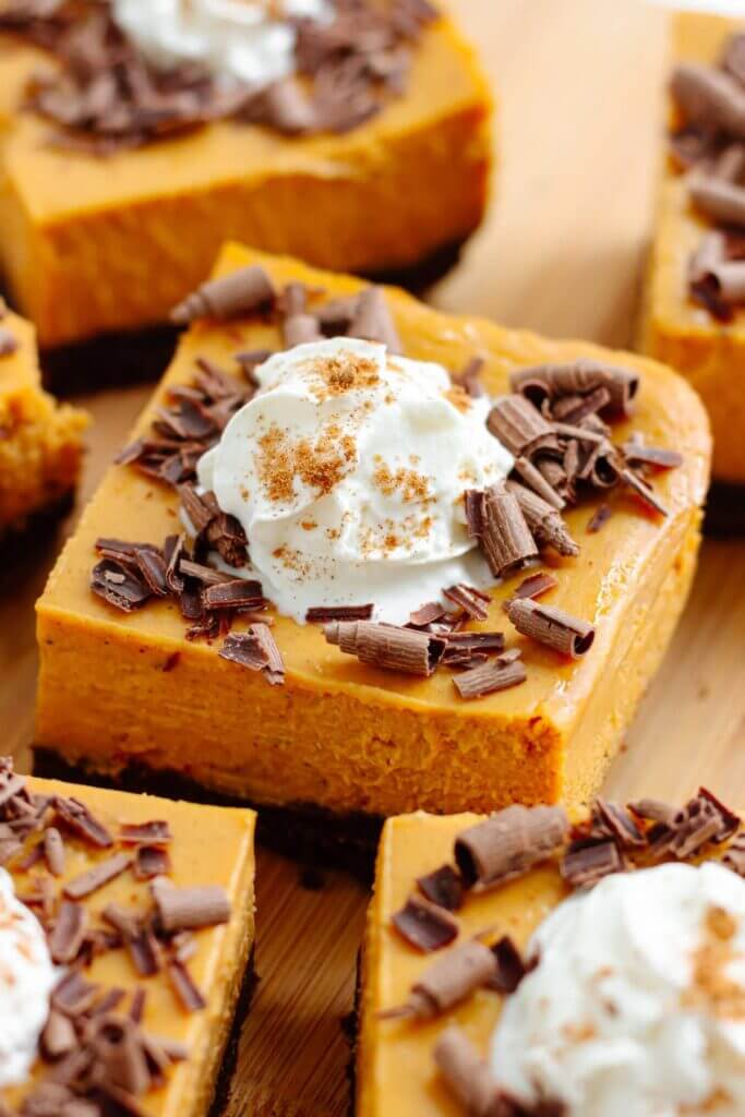 Pumpkin Cheesecake Bars