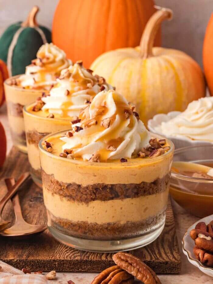 Pumpkin Pie Cheesecake Cups