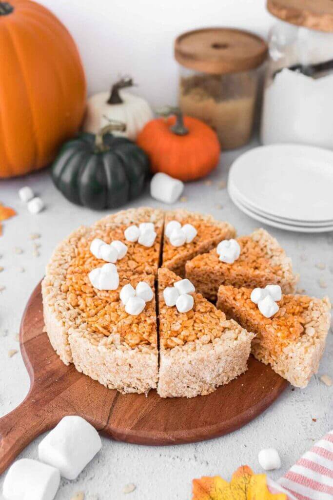 Pumpkin Pie Rice Krispies Treats