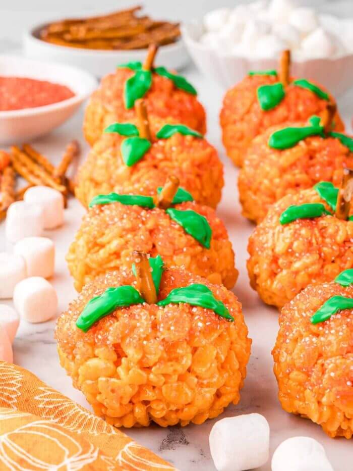 Rice Krispies Pumpkins